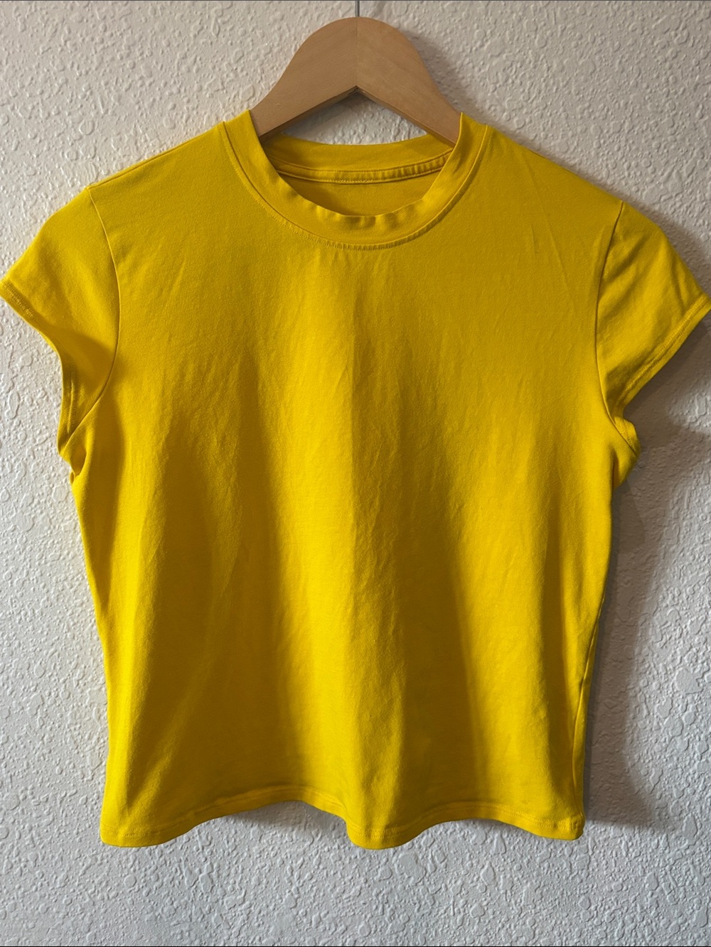 lululemon athletica Bright Yellow Short Sleeve Tee